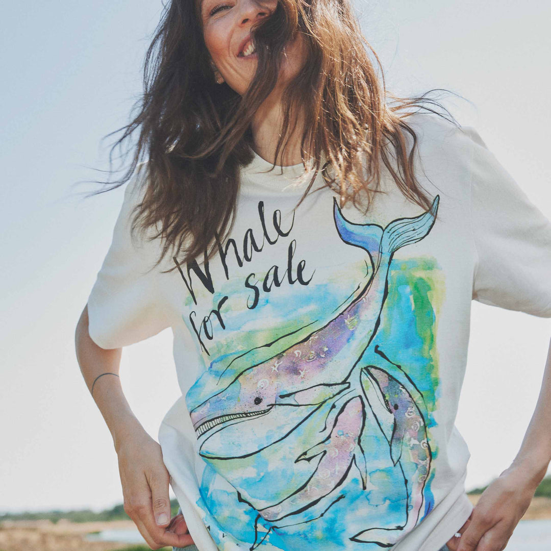 WWF T-shirt med hvaler -voksen