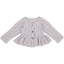 KNIT cardigan i strik med flæsekant