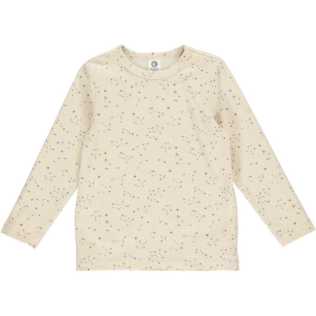 ZODIAC bluse med print af stjernehimlen