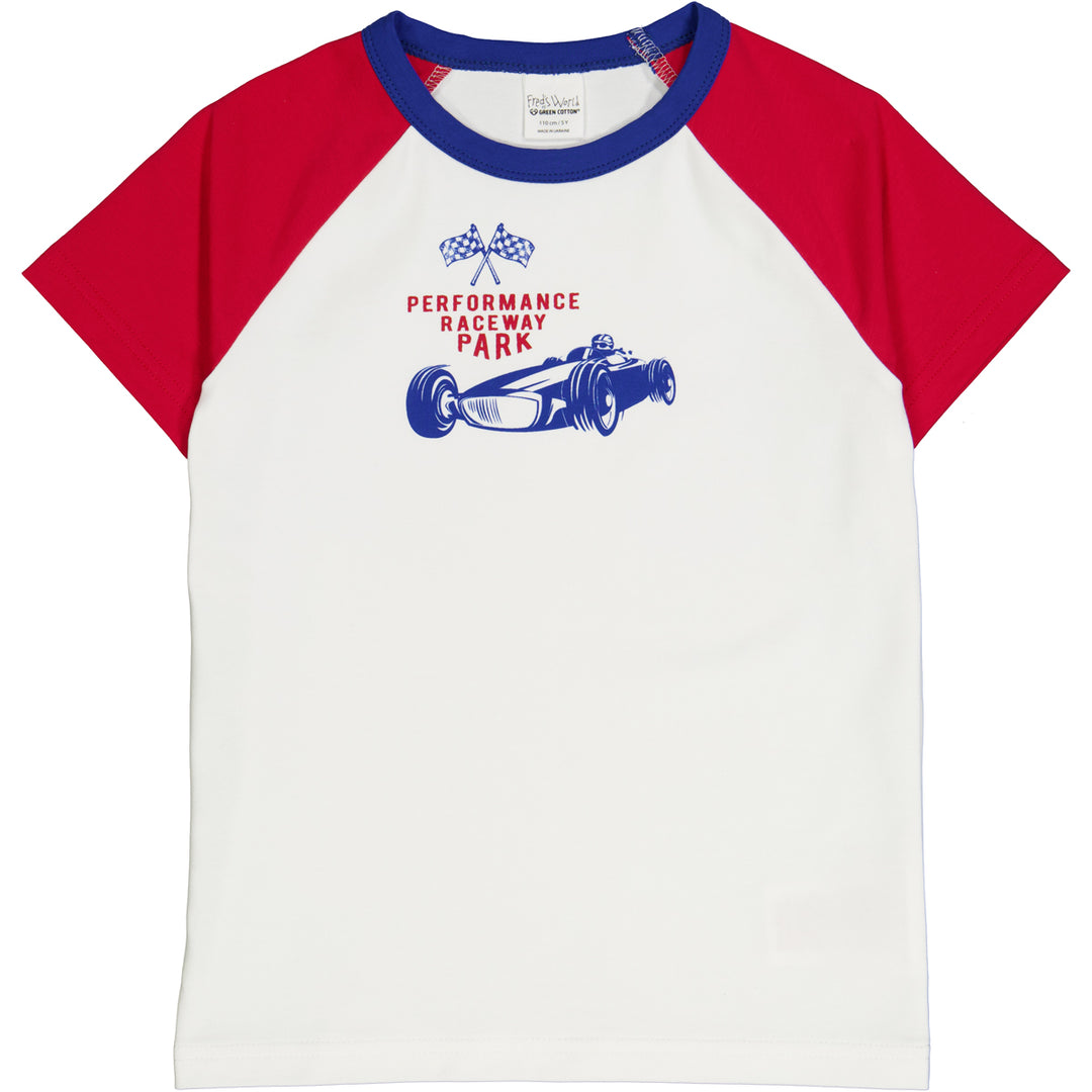 RACING raglan T-shirt med racerbil