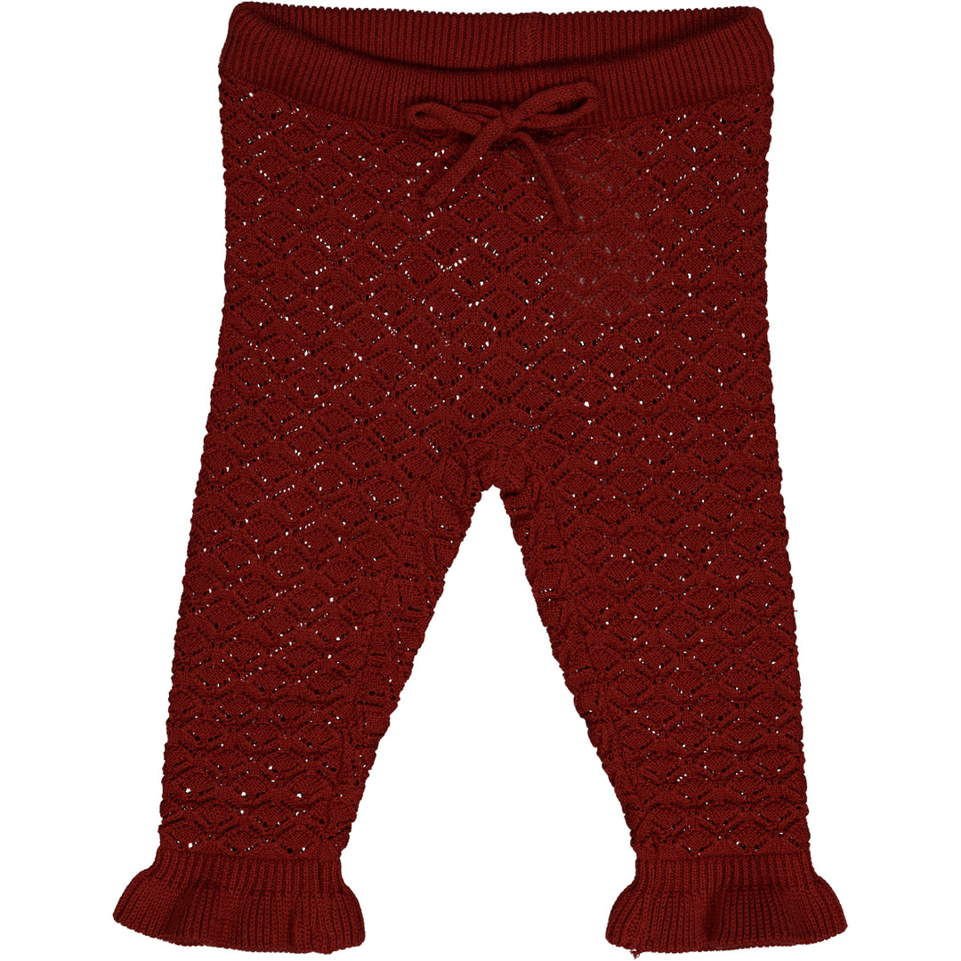 KNIT strik bukser med mønster